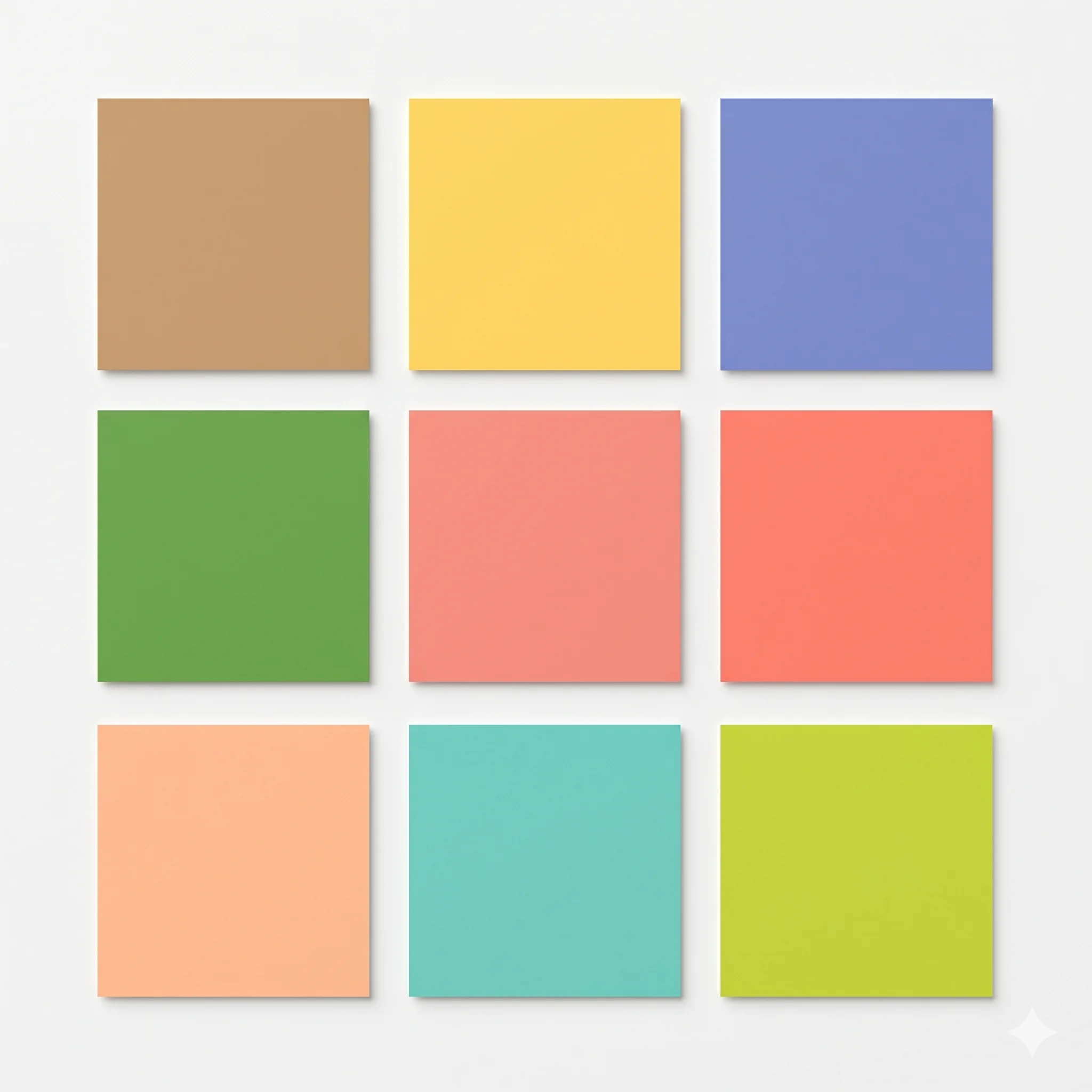 True Spring (Warm Spring) color palette swatches for seasonal color analysis, featuring camel and warm daffodil yellow.
